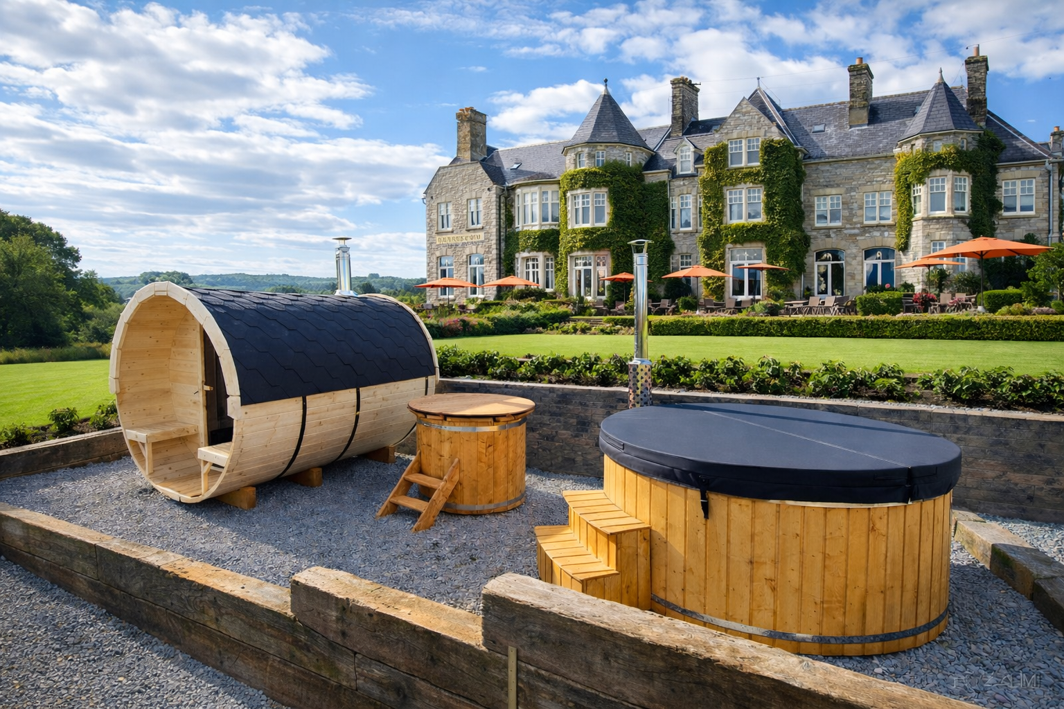 Luxury hotel exterior